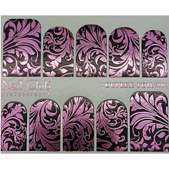 Слайдер-дизайн 2002 фон - чёрная фольга узор - розовая фольга NC