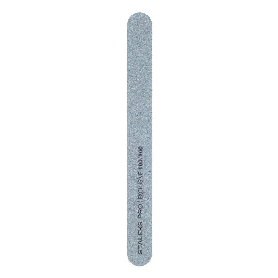 Пилка прямая минеральная для ногтей STALEKS PRO 100/100 грит (5шт.), набор NFB-21/4