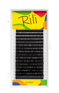 Ресницы черные MIX RILI 0.10/C/6-13мм (16 линий) Lovely