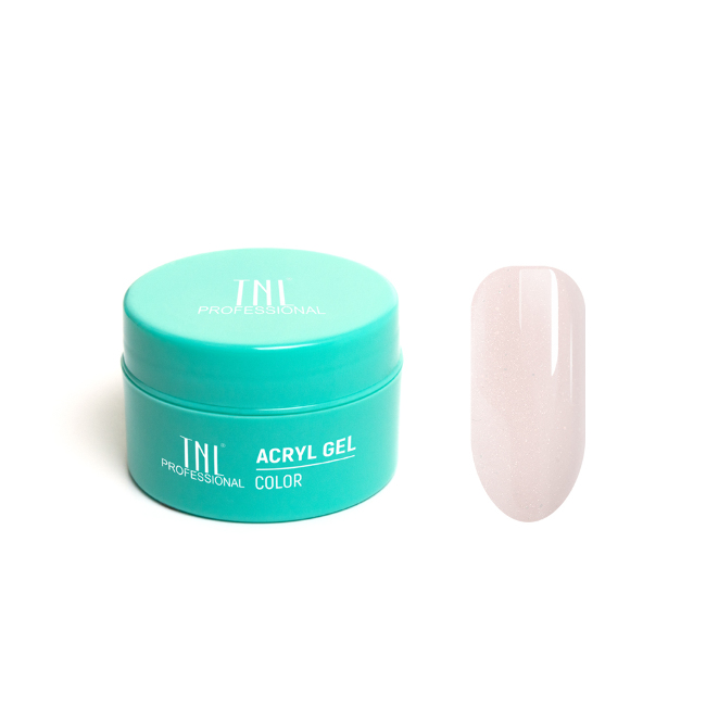 Acryl Gel TNL Illusion №05 камуфлирующий бежевый с шиммером 18мл