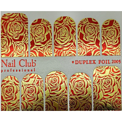 Слайдер-дизайн 2005 фон - красная фольга узор - золотая фольга NC