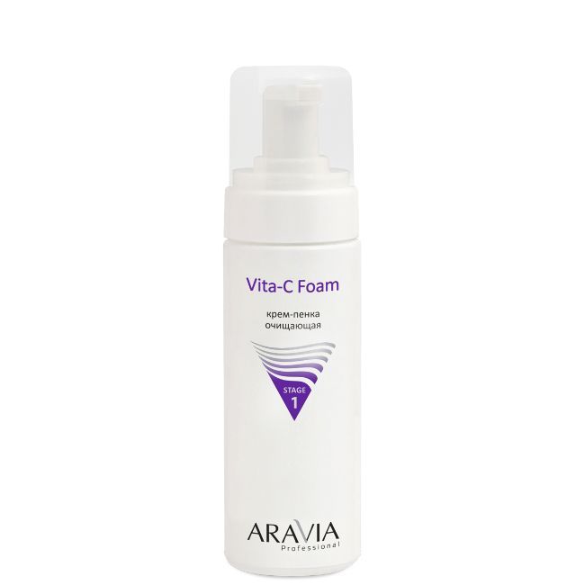 Крем-пенка очищающая Vita-C Foaming, 160мл"ARAVIA Professional" ЧЗ