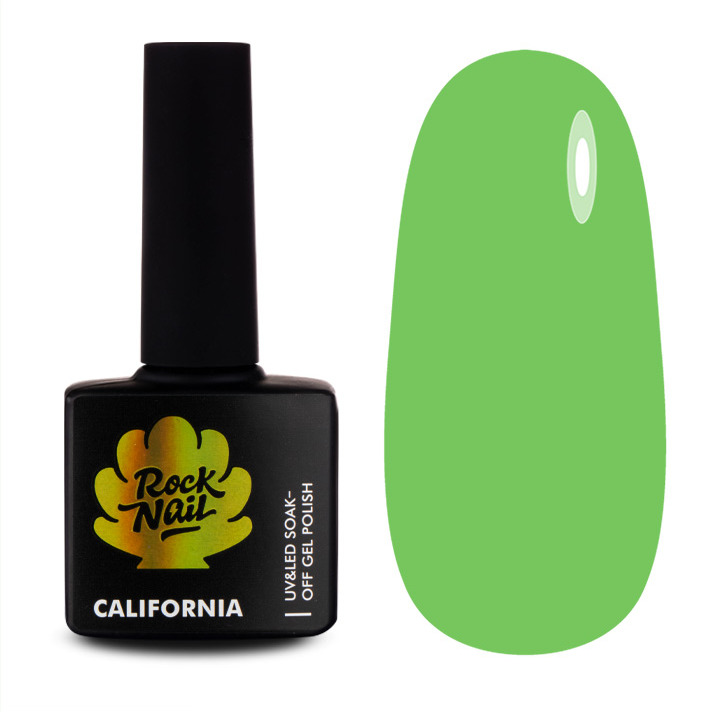 Гель-лак California №308 Lime Peel, 10мл RockNail