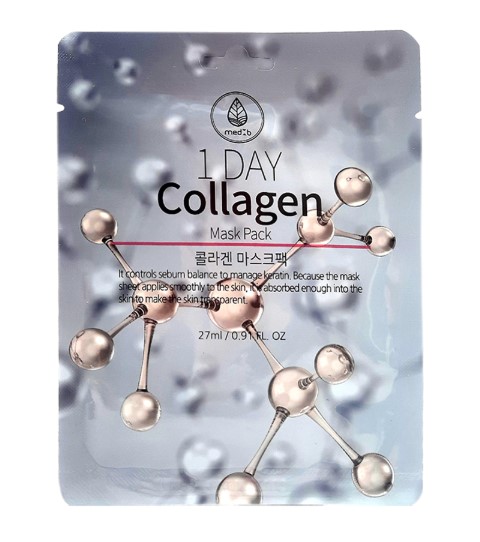 Маска тканевая с коллагеном / Med B 1 Day Collagen Mask Pack 27 мл