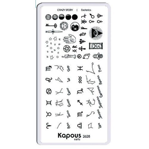 Пластина для стемпинга Esoterics «Crazy story» Kapous