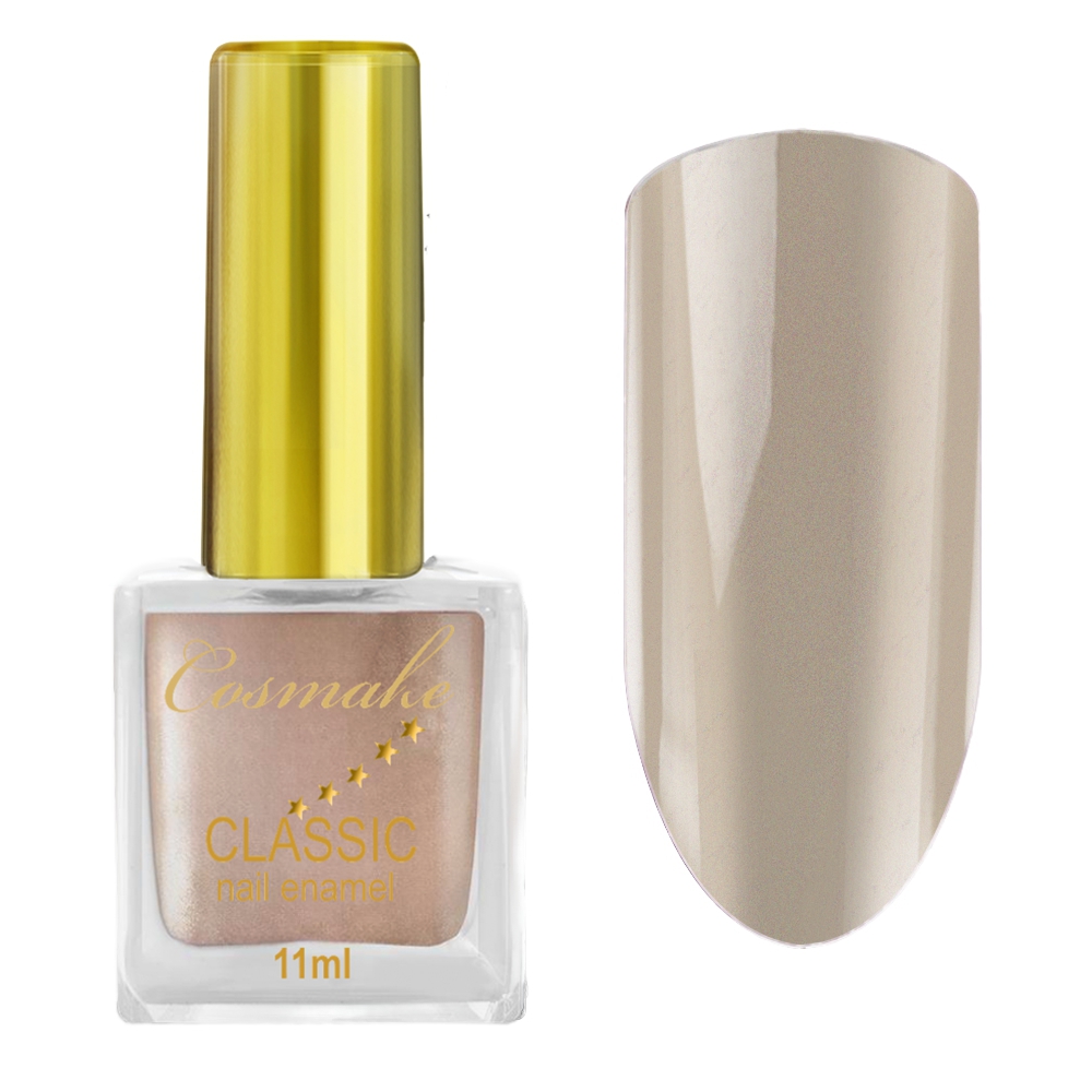 Лак для ногтей Классик 103 11мл Cosmake Золотистый с глиттероми