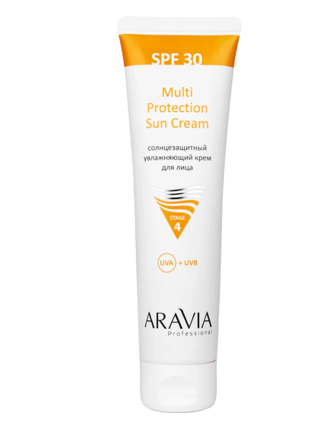Солнцезащитный увлажняющий крем для лица SPF 30 100мл ARAVIA Professional 