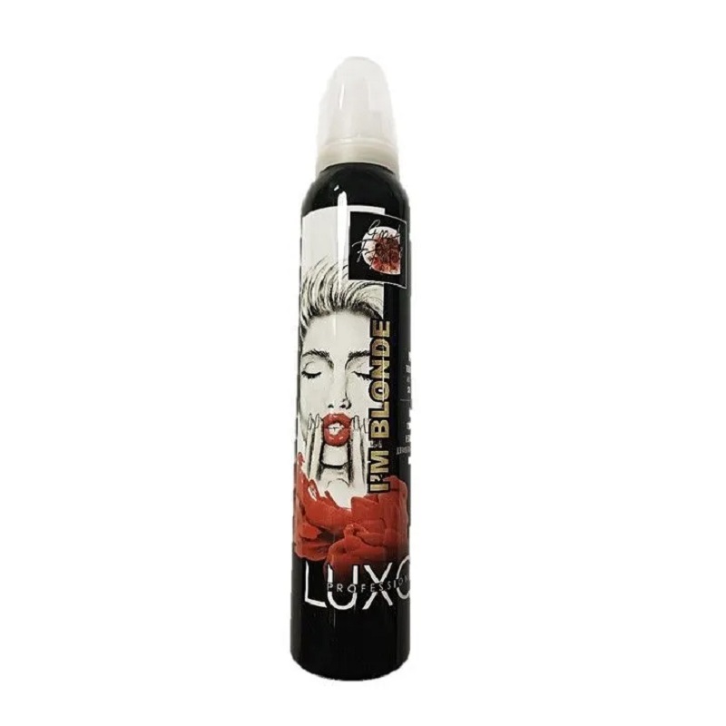 Тонирующий несмываемый мусс Клубника для волос светлых оттенков блонд  LUXOR Professional 200 мл. (