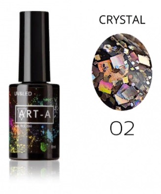 Гель-лак серия Crystal 002, 8ml Art-A