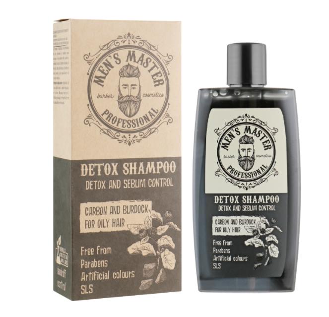 Детокс шампунь “УГОЛЬ И РЕПЕЙ” 260 мл. MEN’S MASTER