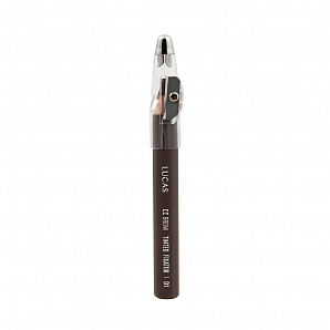 Восковой карандаш для бровей TINTED WAX FIXATOR №01 (серо-коричневый), CC Brow