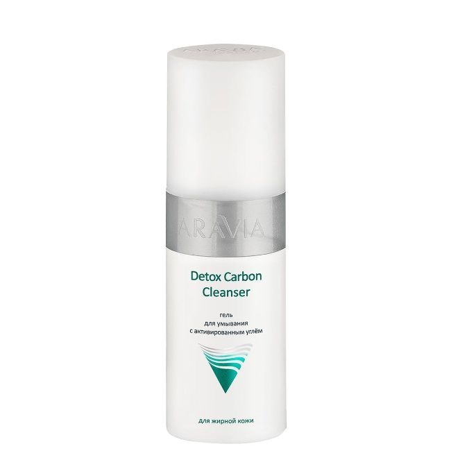 Гель для умывания с активированным углём Detox Carbon Cleanser 150мл "ARAVIA Professional"