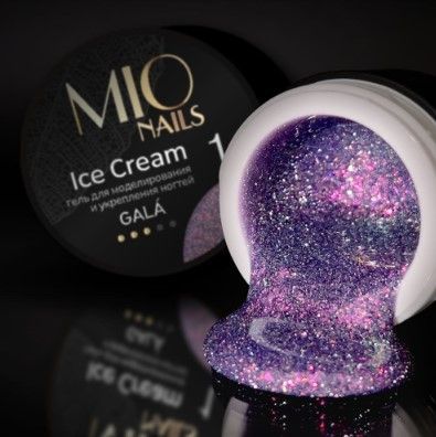 Гель для моделирования ногтей Ice Cream Gel Gala 01 13 г, MIO Nails ЧЗ