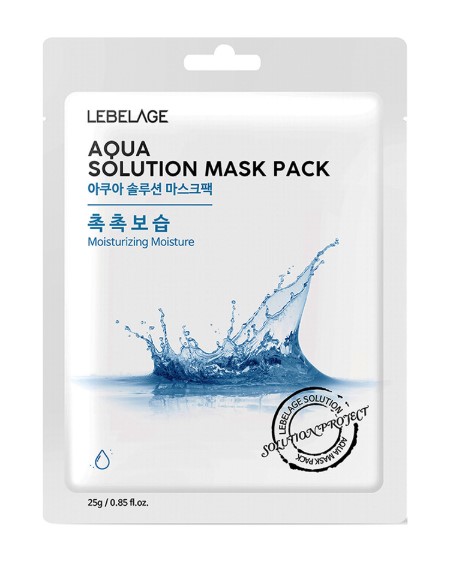 Маска тканевая для лица Морская вода / Lebelage Aqua Solution Mask Pack 25 гр