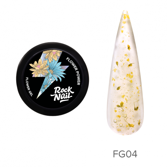 Гель для наращивания FLOWER Power FG04 Lilies For Myself, 10мл RockNail