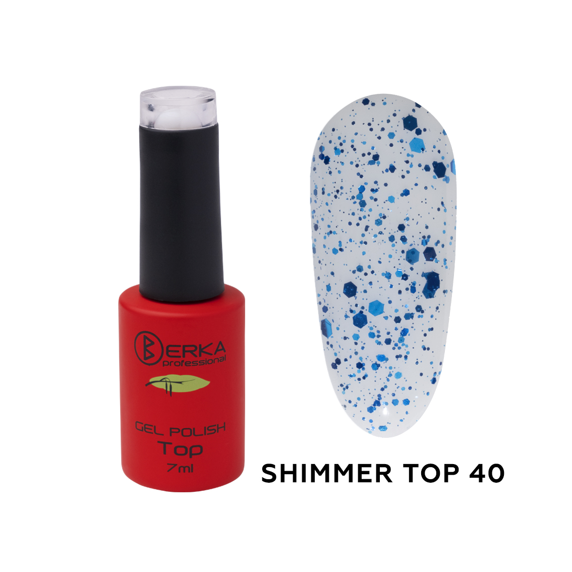 Топ Shimmer coat №40 7мл Berka