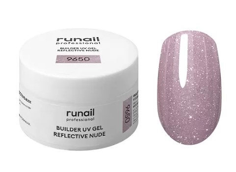 Моделирующий УФ-гель светоотражающий BUILDER UV GEL REFLECTIVE NUDE, 15г №9650