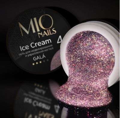 Гель для моделирования ногтей Ice Cream Gel Gala 04 13 г, MIO Nails ЧЗ