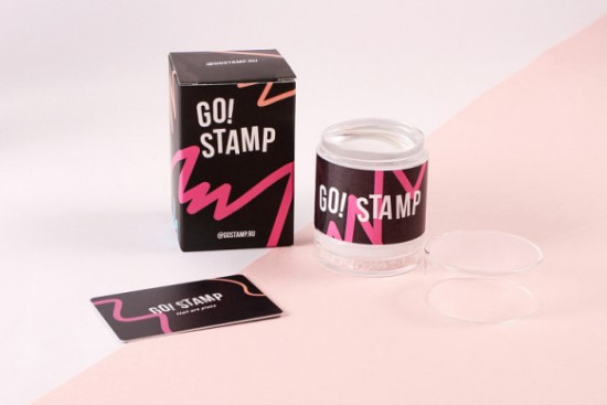 Двойной штамп и мини-скрапер Glitter Go! Stamp