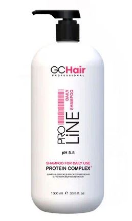 Шампунь Для ежедневного применения с протеиновым комплексом 1000мл GC HAIR, ЧЗ
