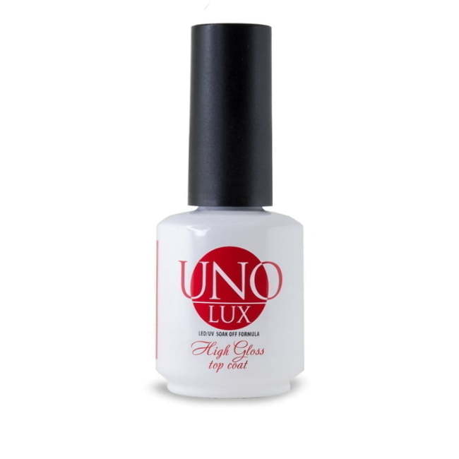 Верхнее покрытие High Gloss Top Coat 15 мл Uno Lux
