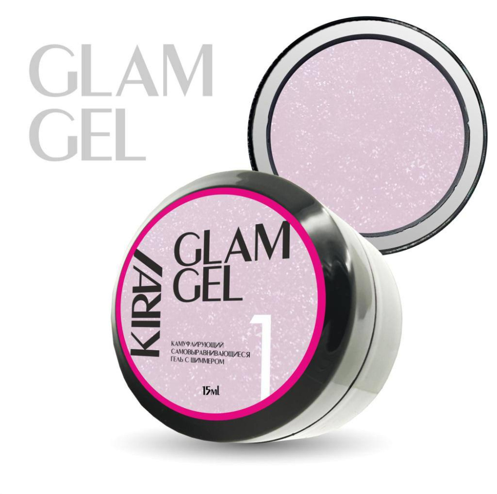 Гель GLAM gel 001, 15г KIRA