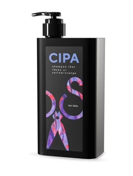 Шампунь нейтрализующий теплые оттенки для волос CIPA, 1000мл Hair Sekta