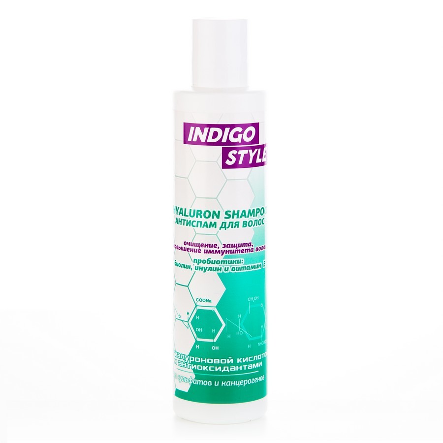 Шампунь антиспам для волос-глубокое очищение и защита от повреждений 200мл Indigo