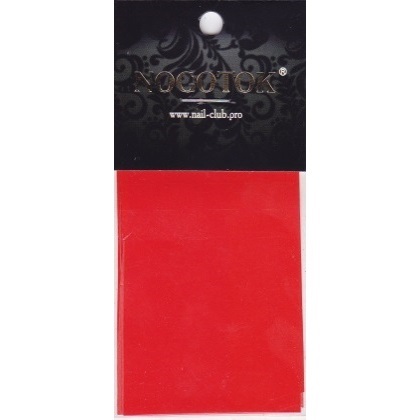 Фольга переводная №84 Алый мак Nail Club