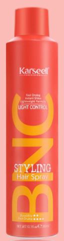 Лак для волос средней фиксации  без липкого слоя 300мл Karseell STYLING Hair Spray BNC