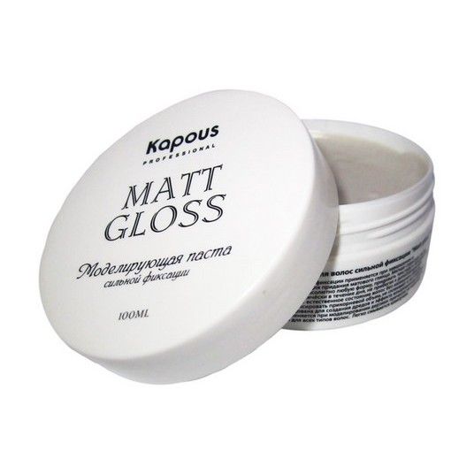 Моделирующая паста для волос сильной фиксации "Matt Gloss" Styling 100мл Kapous ЧЗ