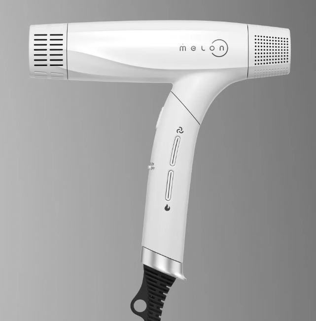Профессиональный Фен для волос складной "HAG 7"белый с функциями ионизации и быстрой сушки Melon Pro