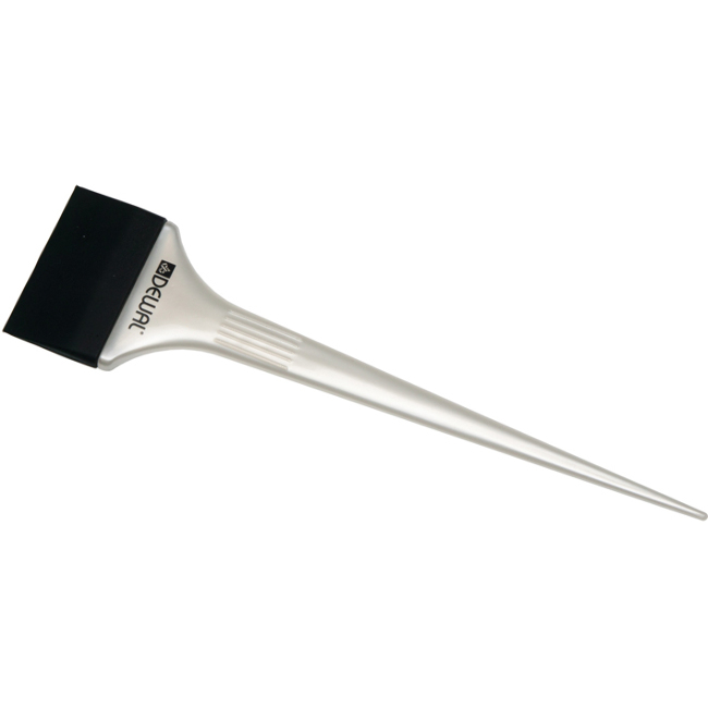 JPP144 Кисть-лопатка DEWAL  для окрашивания силиконовая, черная с белой ручкой, широкая 54мм