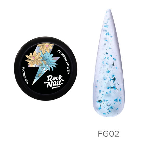 Гель для наращивания FLOWER Power FG02 Bouquets Are Cringe, 10мл RockNail