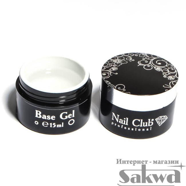 Базовый гель Base Gel 15мл (жидкий для втирания в ногт.пластину и сцепки) Nail Club