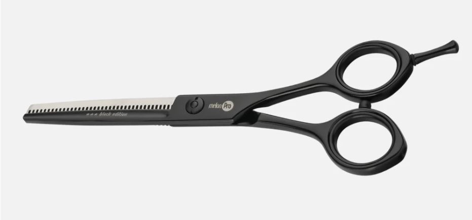 Парикмахерские ножницы Melon Pro серия Black Edition филировочные/классические /38 зубьев/ 6"/  BE/F