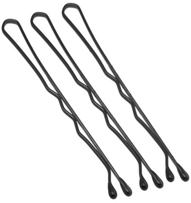 SLN50V-1/24 Невидимки DEWAL черные, волна 50 мм, 24шт/уп