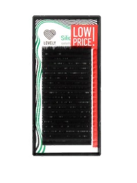 Ресницы черные "Silicone" LOW PRICE 0.07/D/6мм (20 линий) Lovely