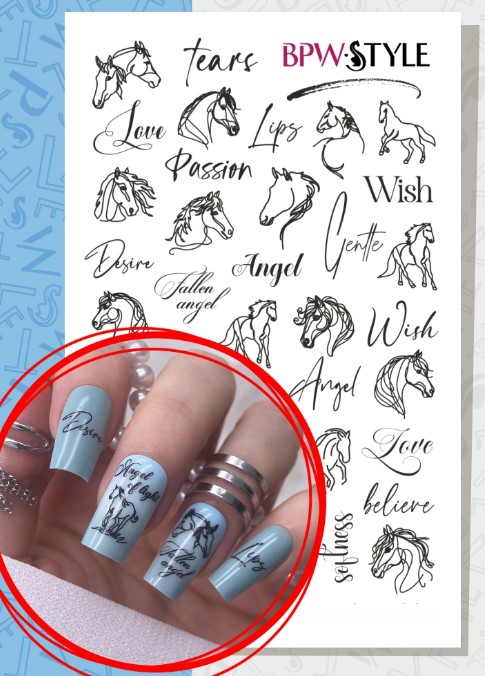 Слайдер-дизайн Лошади черный