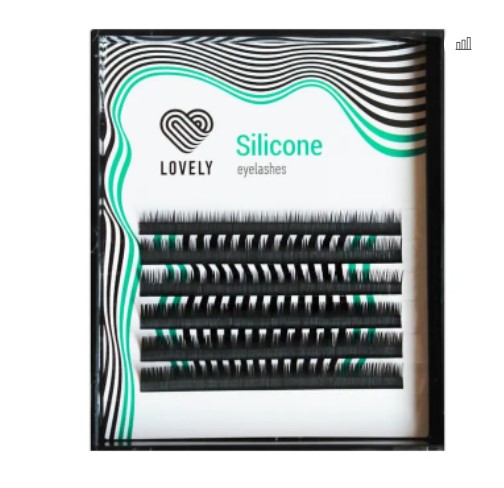 Ресницы черные "Silicone" MINI MIX 0.10/C/5-7мм (6 линий) Lovely