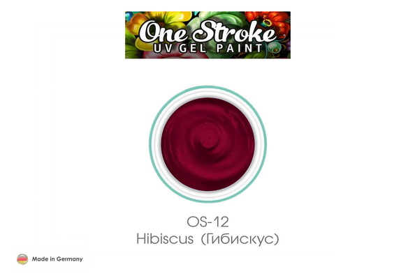 Гель-краска для росписи OS-12 Hibiscus малиновый 5мл Nail Club