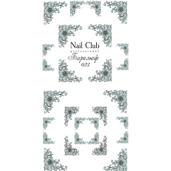 Трафарет для росписи Барельеф 023 Nail Club