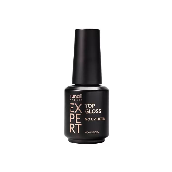 Топ глянцевый без УФ-фильтра Top Gloss Non Sticky №117, 18мл флакон Runail Expert