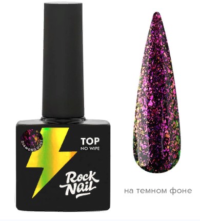 Топ с эффектом битого стекла Diamond Dutsl, 10мл RockNail