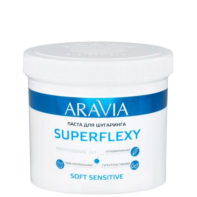 Паста для шугаринга SUPERFLEXY Soft Sensitive, 750г "ARAVIA Professional"