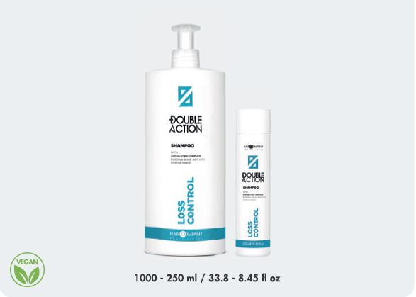 Шампунь против выпадения волос "LOSS CONTROL SHAMPOO" DOUBLE ACTION, 1000 мл Hair company