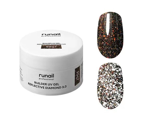 Моделирующий УФ-гель светоотражающий BUILDER UV GEL REFLECTIVE DIAMOND 3.0, 15г №9967