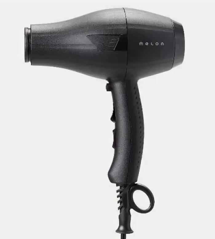 Профессиональный Фен для волос VIXEN1, чёрный матовый, 2000W Melon Pro