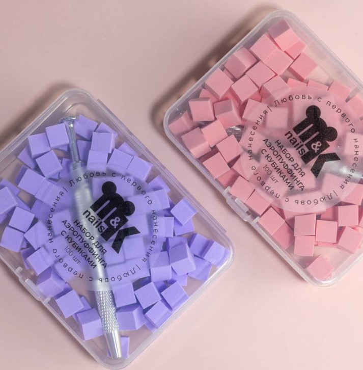 Набор для аэропуффинга с кубиками 100шт, M&K 