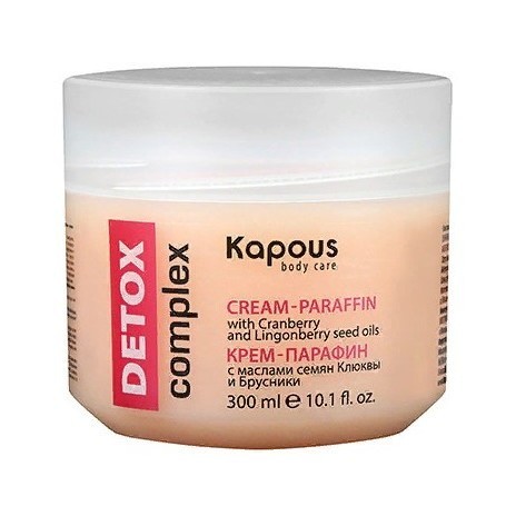 Крем-парафин «DETOX complex» с маслами семян Клюквы и Брусники 300мл Kapous
